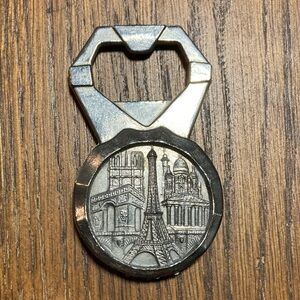 Silver Paris Souvenir Bottle Opener